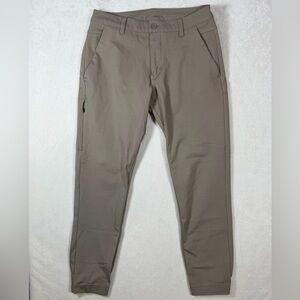 BYLT Basics Size 33 Everyday Jogger Pant Slim Fit Men's Khaki Chinos Joggers